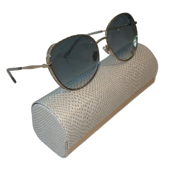 Jimmy Choo FELINE Gold Frame 58mm Sunglasses NWT - Picture 5 of 17